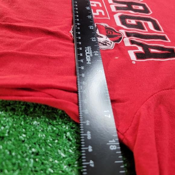 Georgia Bulldogs Men's Long Sleeve T Shirt Size Small Red White Pro Edge New - Picture 5 of 6